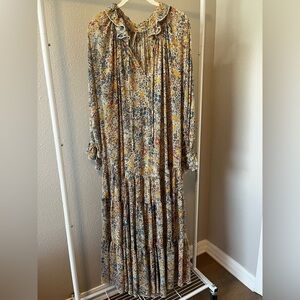 Free People Boho Floral Feeling Groovy Dress
